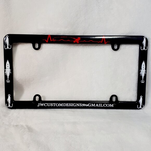 Fishing License Plate Frame - Picture 1 of 3